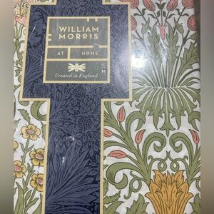 NEW William Morris Garden Spring 100% Cotton KING Duvet Cover Shams 3pc